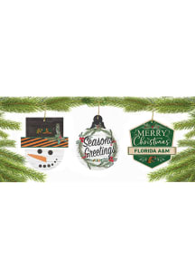 Florida A&amp;M Rattlers 3 Pack Ornament