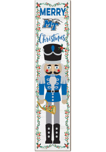 KH Sports Fan Middle Tennessee Blue Raiders Nutcracker Leaning Sign