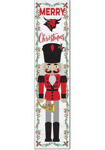 KH Sports Fan UNO Mavericks Nutcracker Leaning Sign - Red