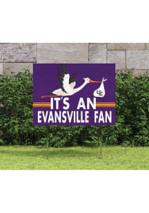 Evansville Purple Aces 18x24 Stork Yard Sign