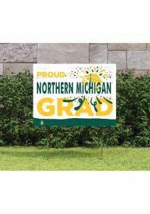 Northern Michigan Wildcats 18x24 Proud Grad Logo Yard Sign