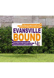 Evansville Purple Aces 18x24 Retro School Bound Yard Sign