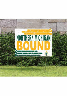 Northern Michigan Wildcats 18x24 Retro School Bound Yard Sign