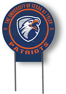 UT Tyler Patriots KH Sports Fan 20x20 Color Logo Circle Yard Sign - Blue