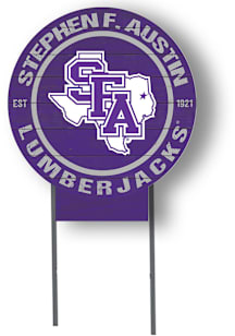 SFA Lumberjacks KH Sports Fan 20x20 Color Logo Circle Yard Sign - Purple