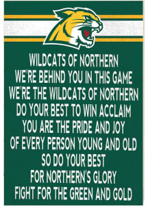 KH Sports Fan Northern Michigan Wildcats 34x23 Fight Song Sign