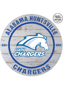 KH Sports Fan UAH Chargers 20x20 In Out Weathered Circle Sign