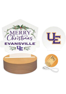 Evansville Purple Aces Holiday Light Desk Accessory