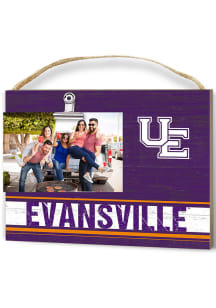 Evansville Purple Aces Clip It Colored Logo Photo Picture Frame