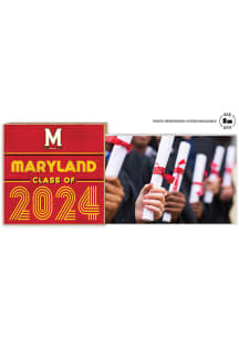 Red Maryland Terrapins Class of 2024 Floating Picture Frame