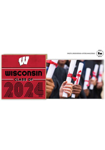 Cardinal Wisconsin Badgers Class of 2024 Floating Picture Frame