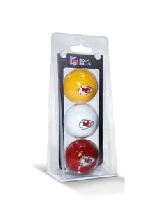 Kansas City Chiefs 3 Pack Golf Balls