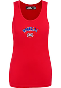 Pro Standard Montreal Canadiens Womens Red Classic Chenille Tank Top