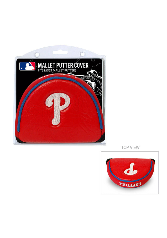 Philadelphia Phillies Mallet Putter Cover (White/Red Pinstripe)