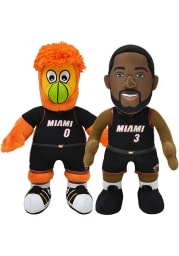 Miami Heat Dwyane Wade and Burnie Bundle 10 inch Plush
