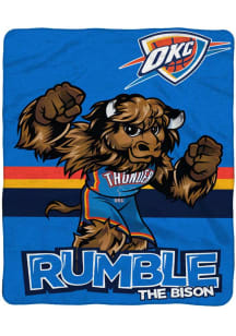 Oklahoma City Thunder 60x80 Mascot Raschel Blanket