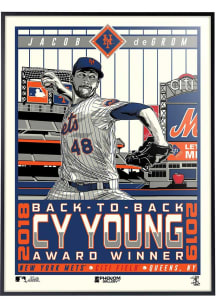 New York Mets 18x24 Jacob DeGrom Cy Young Deluxe Framed Posters