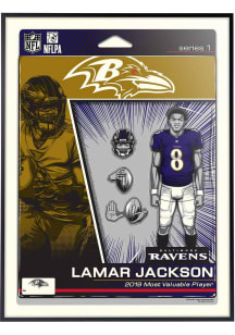 Baltimore Ravens 18x24 Lamar Jackson Action Figure Deluxe Framed Posters