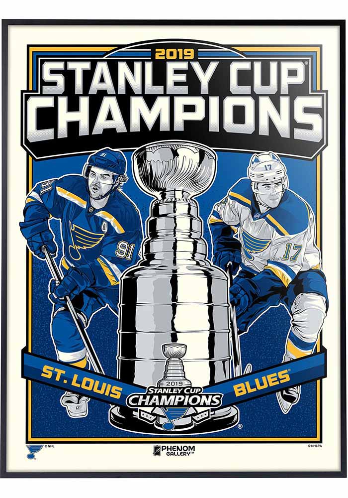 2019 St. Louis Blues Stanley Cup Championship Newspaper Framed 