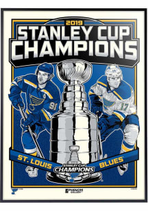 St Louis Blues 18x24 2019 Stanley Cup Champions Deluxe Framed Posters