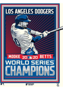 Los Angeles Dodgers 18x24 Mookie Betts 2020 World Series Champions Unframed Poster