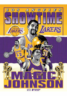Los Angeles Lakers 18x24 Showtime Magic Johnson Unframed Poster