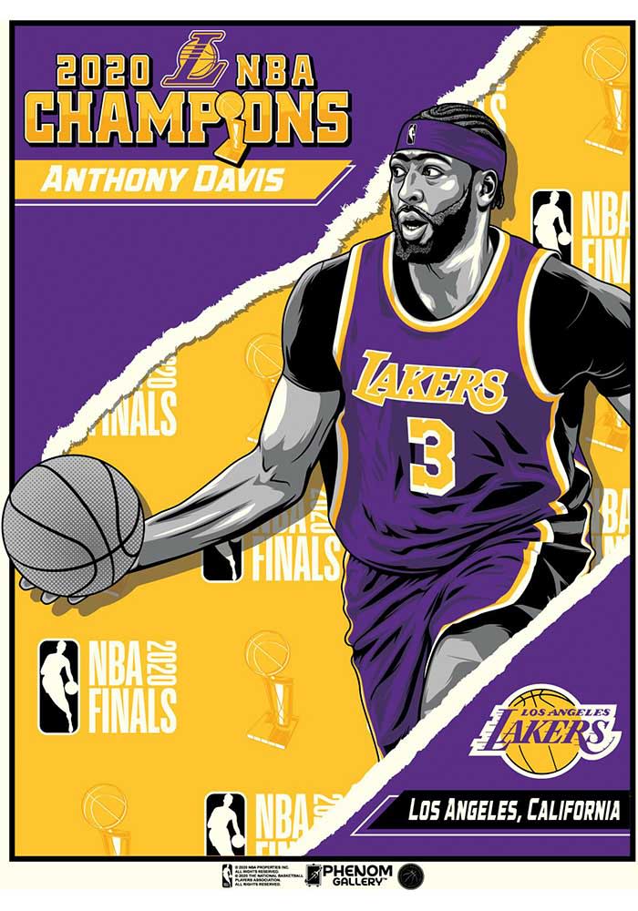 Los Angeles Lakers 18x24 2020 NBA Champions Anthony Davis Unframed Poster