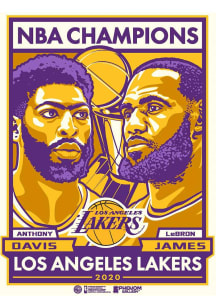 Los Angeles Lakers 18x24 2020 NBA Champions Unframed Poster