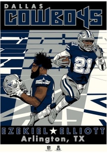 Dallas Cowboys 18x24 Ezekiel Elliott Unframed Poster