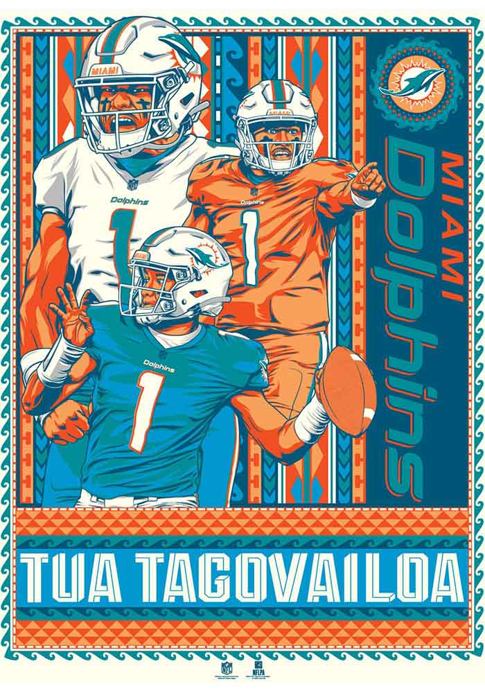 TUA TAGOVAILOA - Miami Dolphins 8X10 Photo Reprint