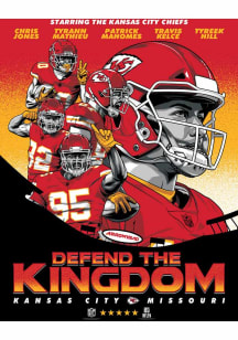 Kansas City Chiefs 18x24 Defend The Kingdom Movie Poster Unframed Poster