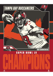 Tampa Bay Buccaneers 18x24 Rob Gronkowski Super Bowl LV Unframed Poster