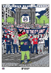 Columbus Blue Jackets 18x24 Home Of The 5th Line Unframed Poster