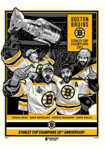 Boston Bruins 18x24 2011 Stanley Cup Champions 10th Anniversary Unframed Poster