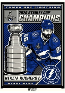 Tampa Bay Lightning 18x24 Nikita Kucherov 2020 Stanley Cup Champions Unframed Poster