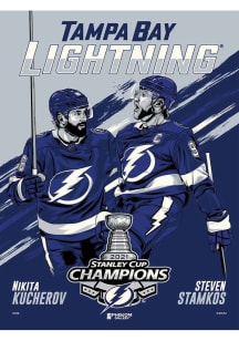 Tampa Bay Lightning 18x24 21 Stanley Cup Champions Unframed Poster