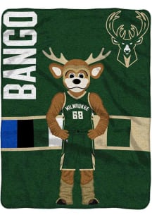 Milwaukee Bucks Mascot 60x80 Raschel Blanket