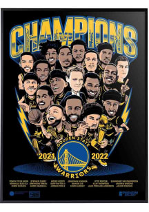 Golden State Warriors 2022 NBA Finals Champion Framed Posters