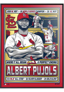 St Louis Cardinals Albert Pujols 18x24 Framed Posters