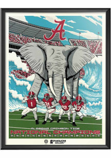 Alabama Crimson Tide Championship History 18x24 Deluxe Framed Posters