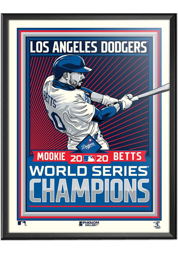 Mookie Betts Poster Los Angeles Dodgers Canvas Print Wall 