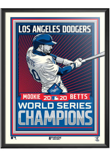 Los Angeles Dodgers Mookie Betts 2020 World Series Champs Deluxe Framed Posters