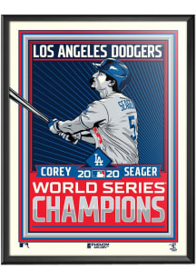 Los Angeles Dodgers Corey Seager 2020 World Series Champs Deluxe Framed Posters
