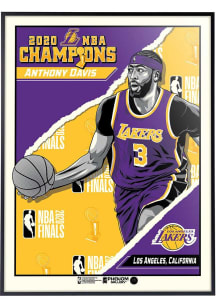 Los Angeles Lakers Anthony Davis 20 Champs Deluxe Framed Posters