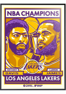 Los Angeles Lakers 2020 NBA Champions Deluxed Framed Posters