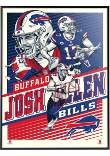 Buffalo Bills Josh Allen 18x24 Deluxe Framed Posters