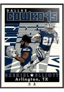 Dallas Cowboys Ezekiel Elliott Deluxe Framed Posters