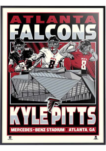 Atlanta Falcons Kyle Pitts 18x24 Framed Posters