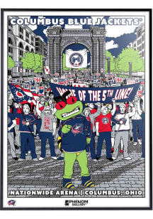 Columbus Blue Jackets Home Of The 5th Line 18x24 Deluxe Framed Posters