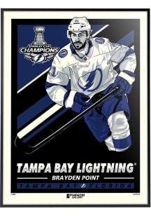 Tampa Bay Lightning 20 Stanley Cup Champions Brayden Point Deluxe Framed Posters